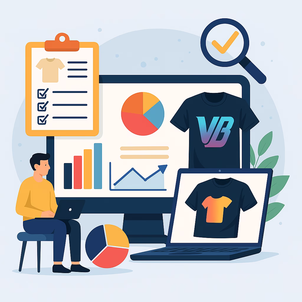 ilustrasi analisis kebutuhan pelanggan pembuatan kaos terdekat