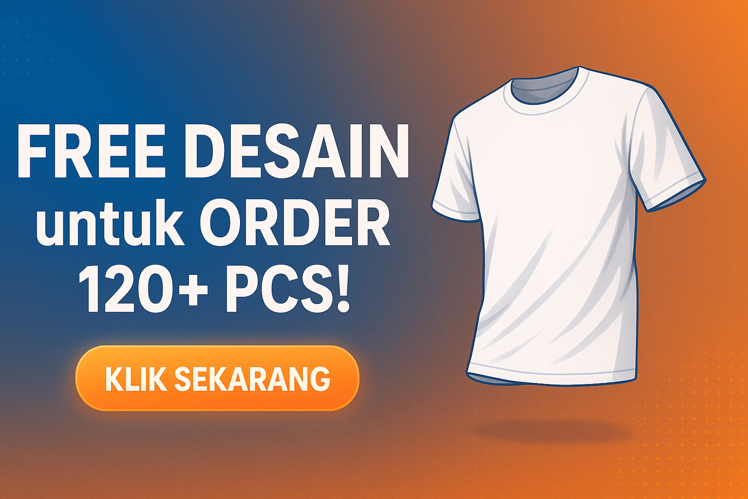kesalahan pesan kaos event